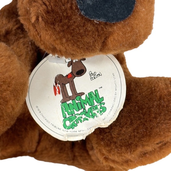 Vintage 1978 Animal Crackers Moose Yak Plush Stuffed Animal by Rocco Bollen - Picture 8 of 9